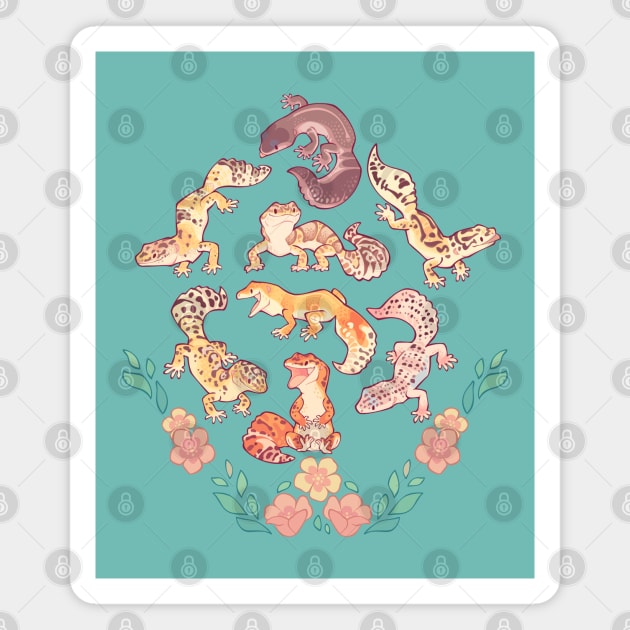 Chub geckos redux Magnet by Colordrilos